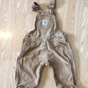Carhartt canvas bib overalls size 18 mo